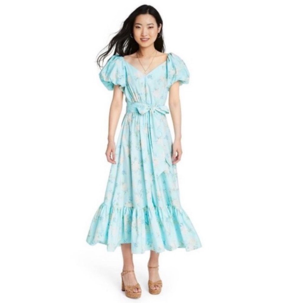 New LoveShackFancy Estelle Puff Sleeve Dress 2